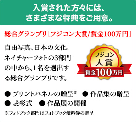 入賞された方々には、さまざまな特典をご用意。
