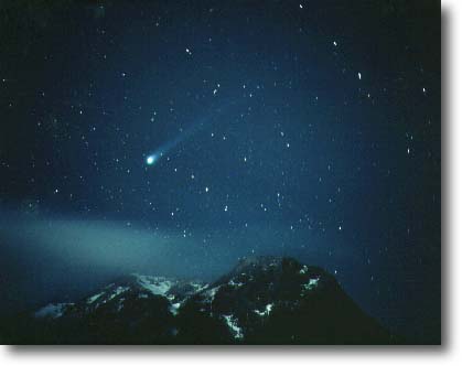 甲斐駒ヶ岳と百式彗星